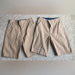 Lot of 2 Boys size 16 Wonder Nation Tan Khaki Shorts